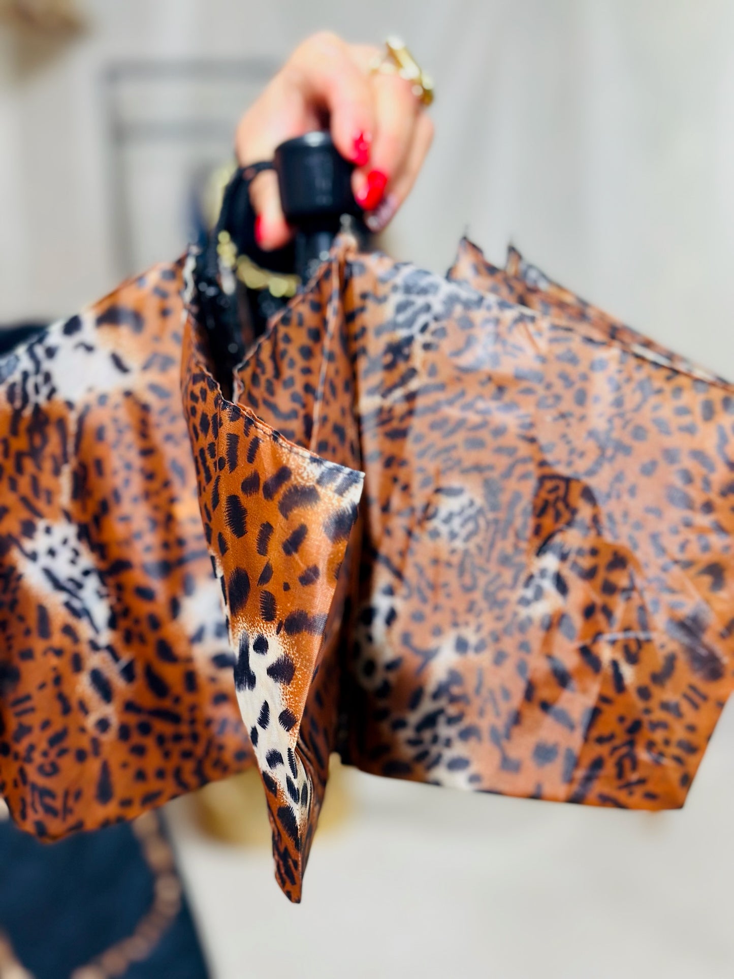 789 🛍️ Parapluie motif animalier 🐆☔️