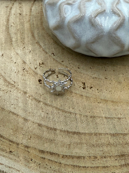 56 🍭  Bague Soleil Argenté