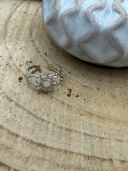 56 🍭  Bague Soleil Argenté