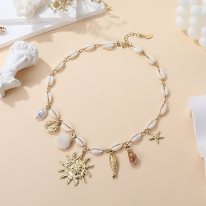132 🍋 Collier Soleil Maïley
