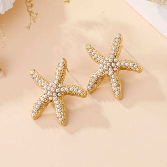 131 🍋 Boucles d'oreilles Etoile 2 Mer