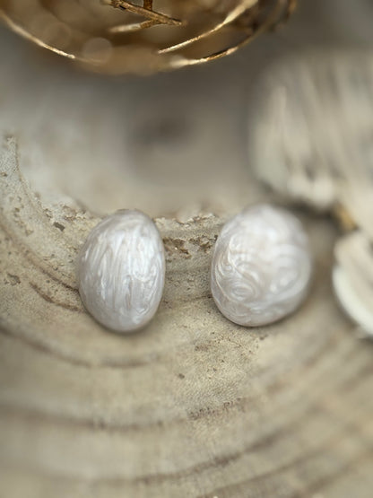 285 💜 Boucle d'oreilles Nacrée
