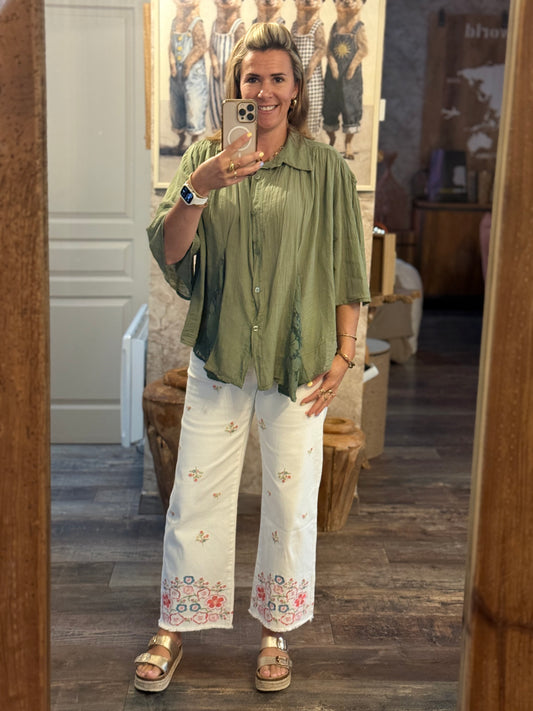 77 🌷 Jeans Blanc Flora