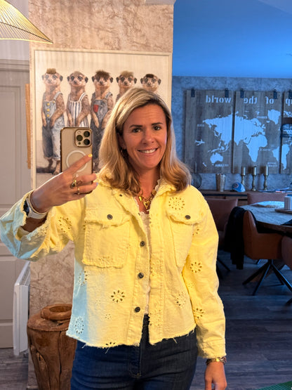 80  🍭 Veste Broderie Anglaise