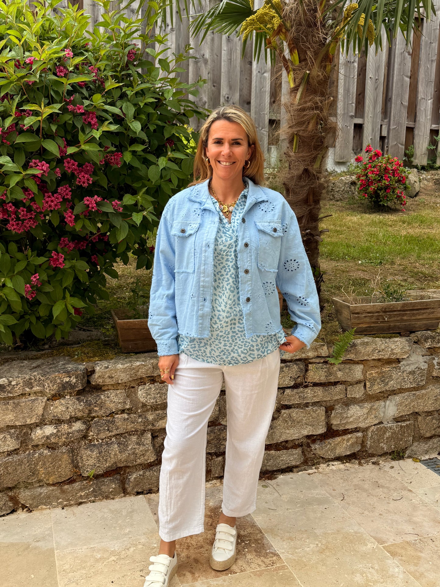 80  🍭 Veste Broderie Anglaise