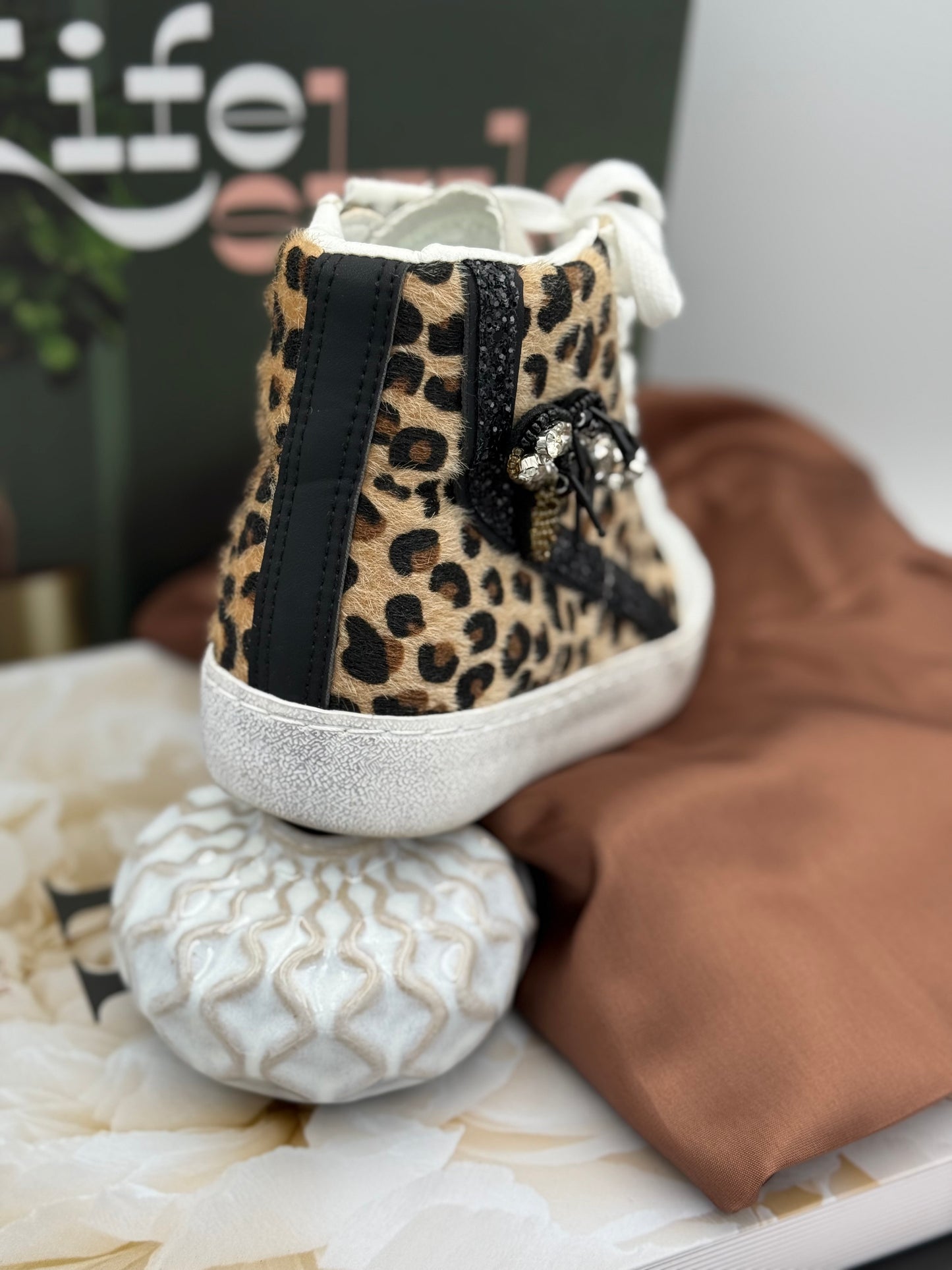 1066  🛍️ Basket montante léopard 🐆