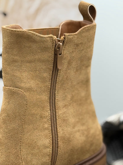 9 🛍️ Bottine Camel motif Léopard 👢