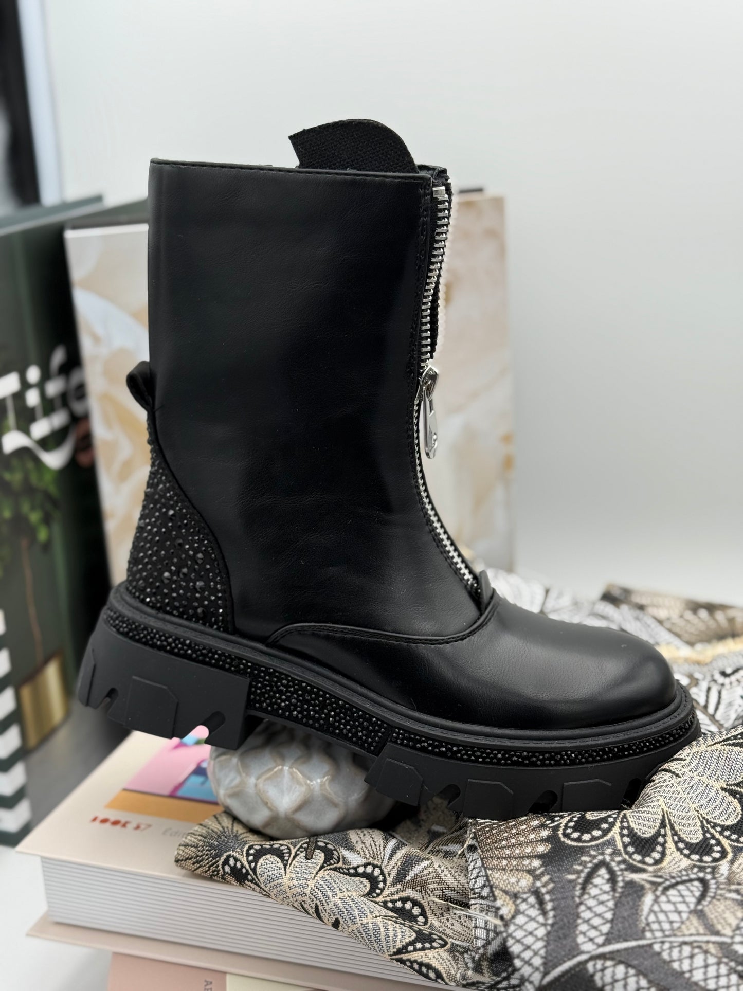 612 🛍️ Bottine strass 🤩