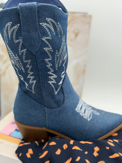434 🛍️ Santiags Hautes Jeans ✨
