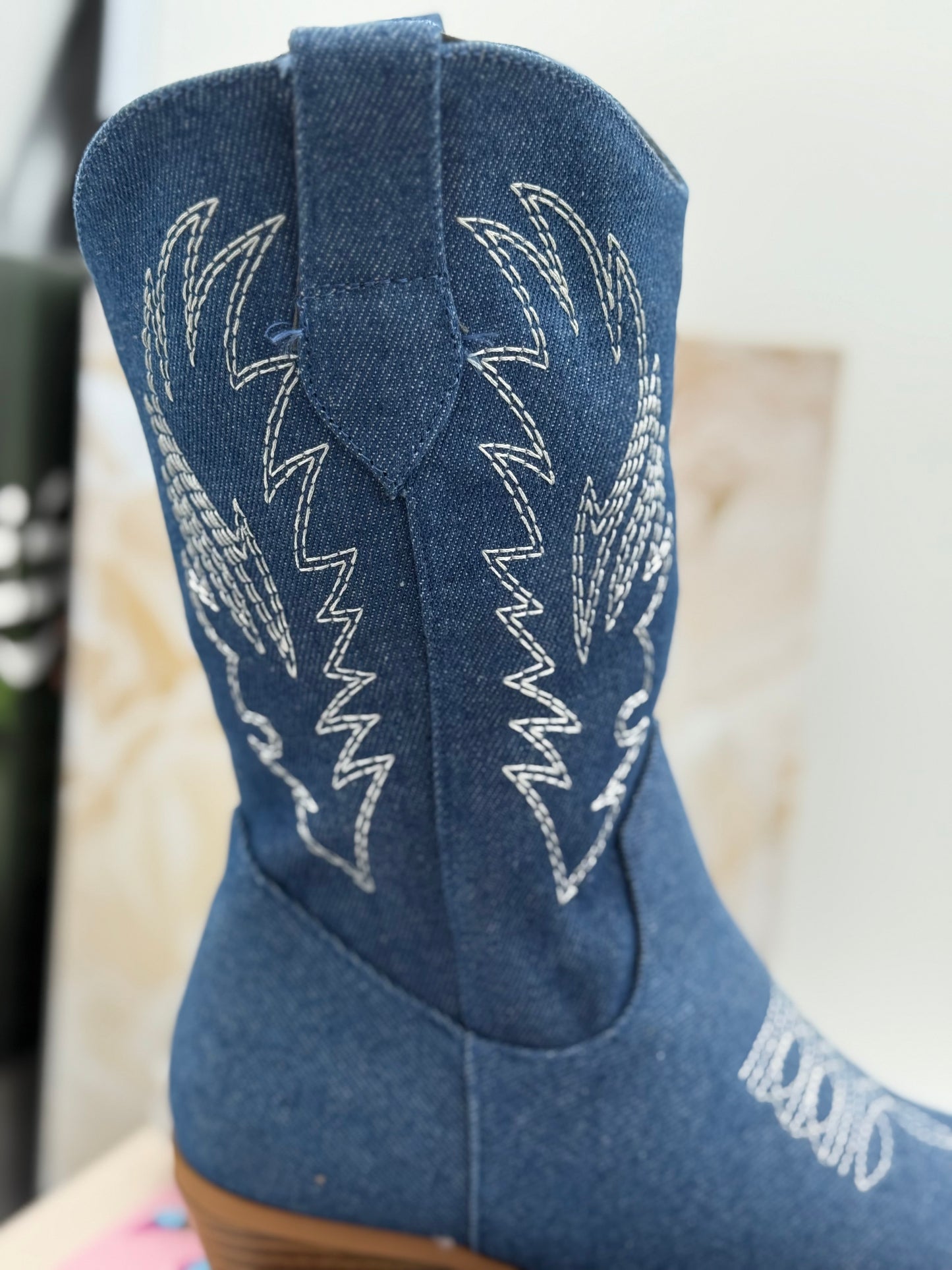 434 🛍️ Santiags Hautes Jeans ✨