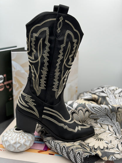 488 🛍️ Santiags Haute Noire