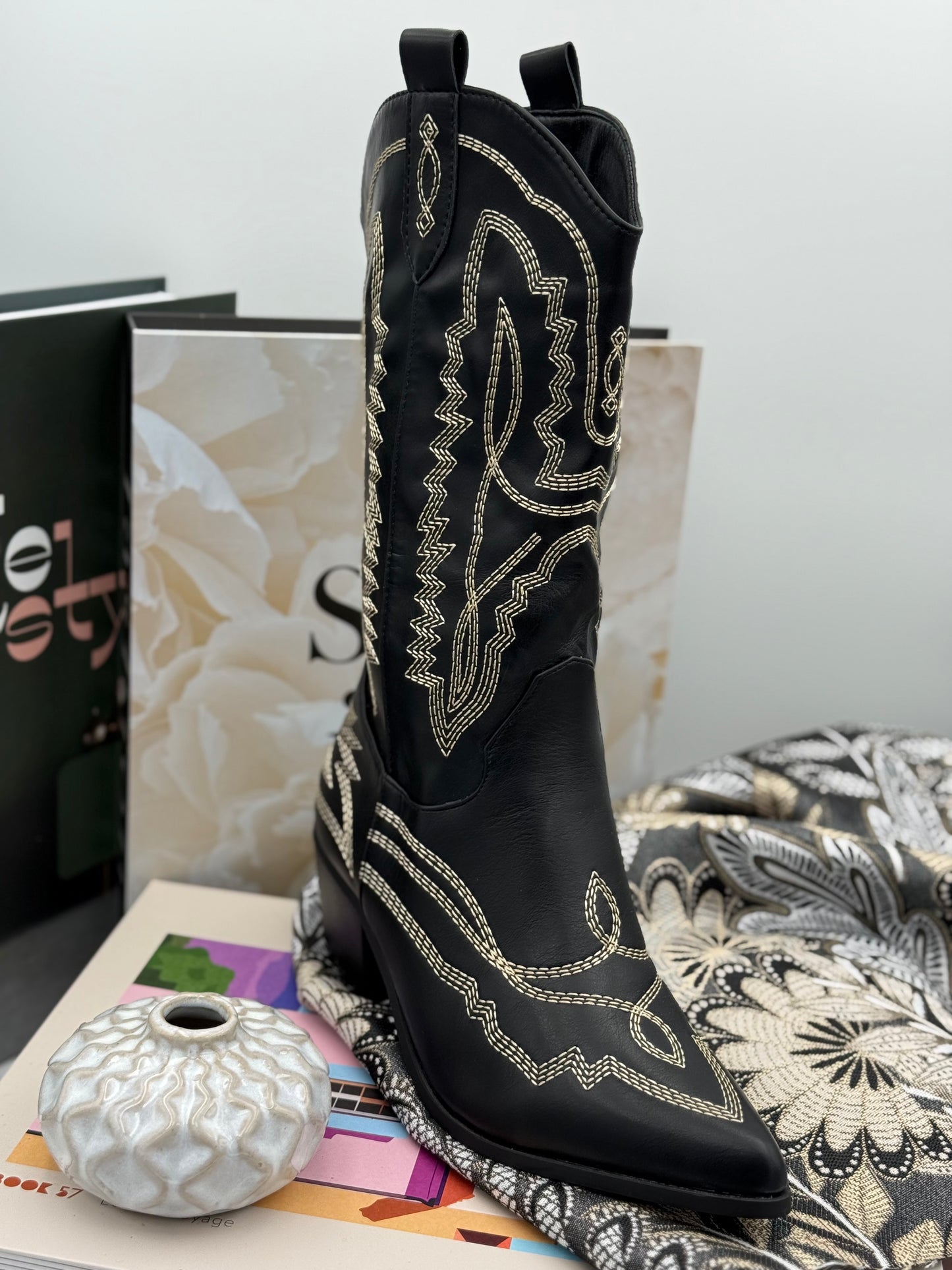 488 🛍️ Santiags Haute Noire