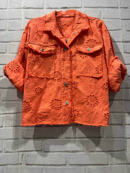 80  🍭 Veste Broderie Anglaise