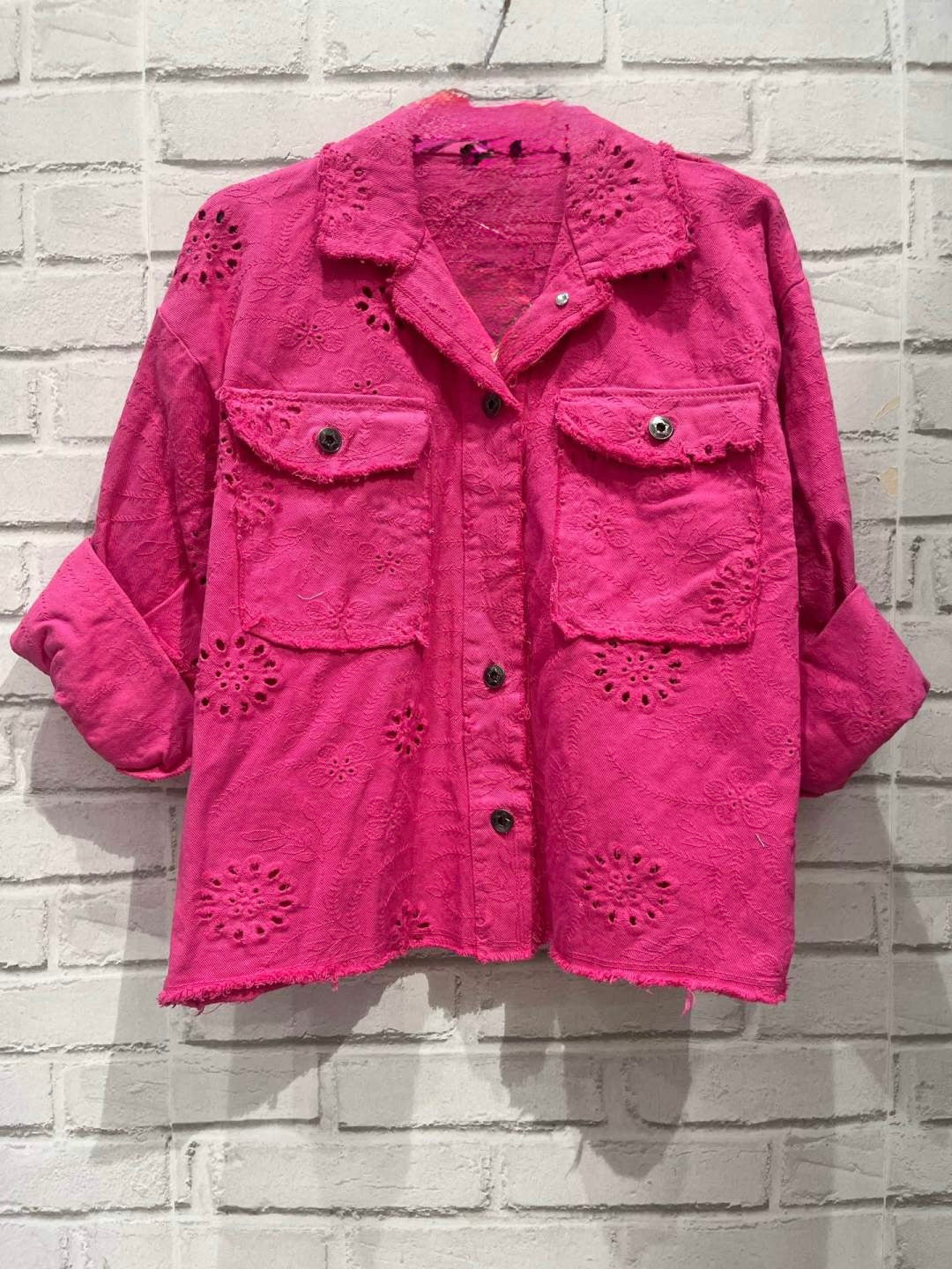 80  🍭 Veste Broderie Anglaise