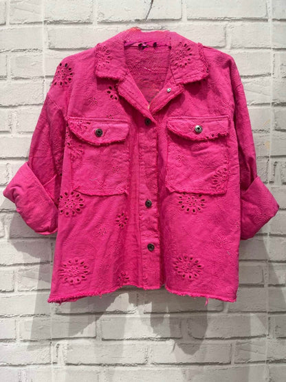 80  🍭 Veste Broderie Anglaise
