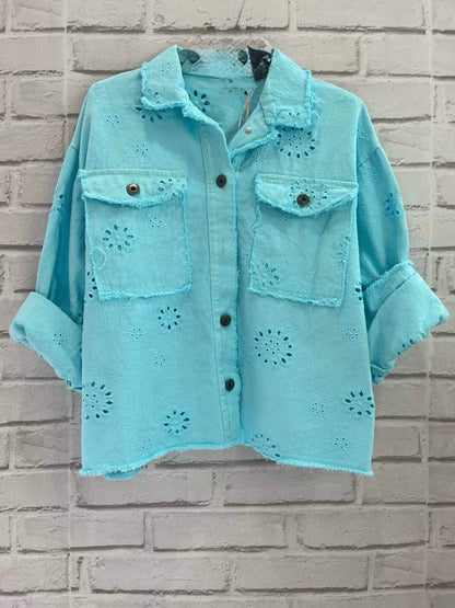 80  🍭 Veste Broderie Anglaise
