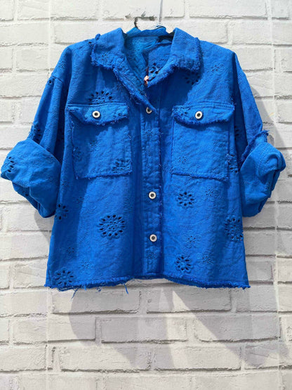 80  🍭 Veste Broderie Anglaise