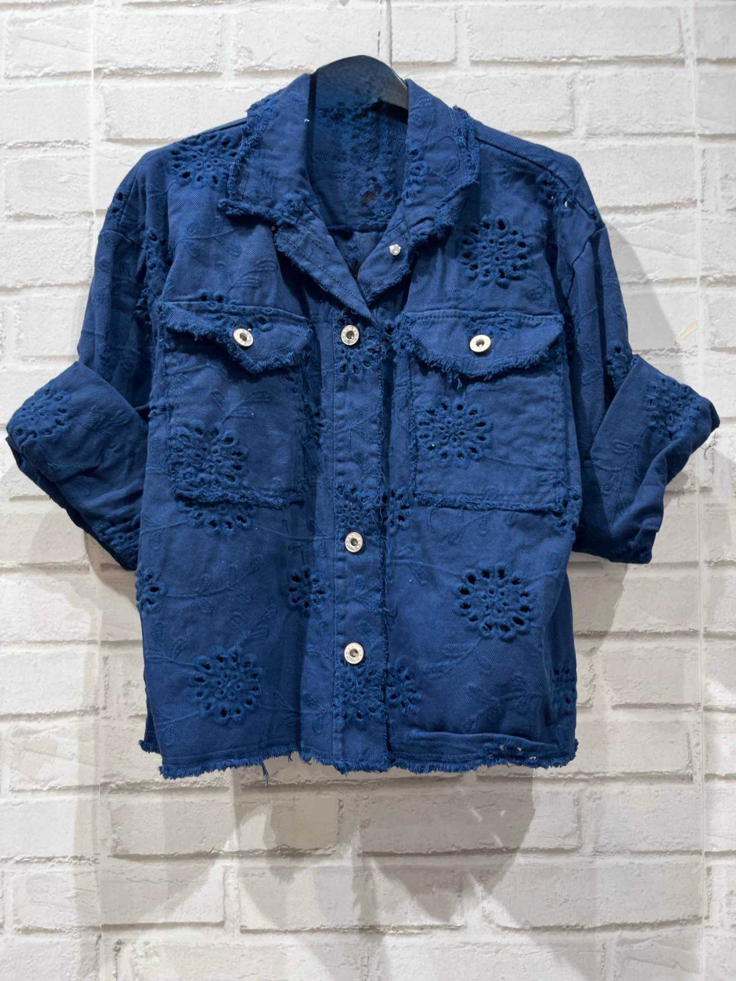 80  🍭 Veste Broderie Anglaise