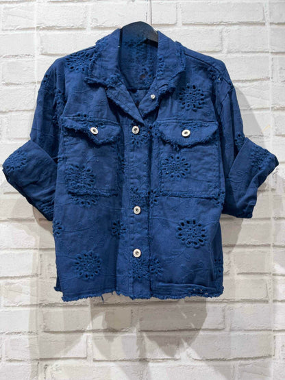80  🍭 Veste Broderie Anglaise